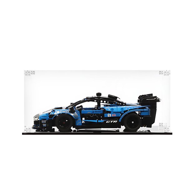 ICUANUTY Acrylic Display Case for Lego McLaren Senna GTR 42123, Dust-Proof Display Box for Lego 42123, Size: 14.9x7.87x7.87 inch (NOT Included The Model)