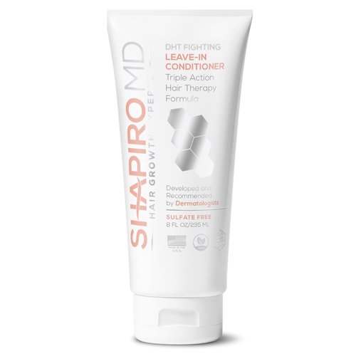 Hair Loss Leave-in Conditioner | DHT Fighting Vegan Formula for Thinning Hair Developed by Dermatologists | Experience Healthier, Fuller and Thicker Looking Hair - Shapiro MD | 1-Month Supply