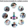 LOQATIDIS Precision Metal Spinning Top, The Easiest to Spin, Long Spin time Exceed 8 Mins, Support Handstand Rotation, Kill Time Relief Stress ADHD Anti-Anxiety Fidget Toys (L, Colorful)
