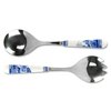Spode Blue Italian Collection Salad Servers | 2 Piece Spoon and Fork Set | 10 Inch | Blue and White | Made of Porcelain and Stainless Steel | Italian Countryside Design