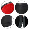 Cyber-Deals Set of Dice Cup Black PU Leather w/Plush Red Felt Lined + Spanish Poker Dice Bone Tone (Gift Boxed)
