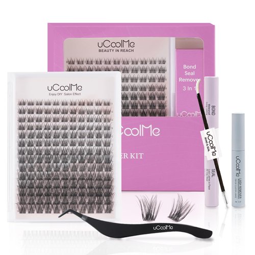 Secret Lash Clusters Kit 8-18mm Natural Eyelash Clusters Kit Slightly Wispy & Spike D Curl - WideSpan DIY Eyelash Extension Kit Soft Individual Fake Eyelashes Clusters Kit Thin Invisible Lash Band