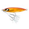 OCEAN CAT 1 PC Slow Fall Pitch Fishing Lures Sinking Lead Metal Flat Jigs Jigging Baits with Hook for Saltwater Fishing (150g, Red&Gold)