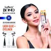 Laflare BOND 3D Eyeliner Adhesive Lash Glue + Eyeliner, Quick Drying, Long Lasting, Drawing Smoothly, Vegan, Gluten Free Liner Style Adhesive (DARK BROWN)