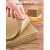 SMARTAKE 6 x 6 Inches Wax Paper for Food, 1000 Pcs Non-Stick Hamburger Patty Paper, Square Sandwich Separators Wrapping Paper, for Lunch, Restaurants, Barbecues, Picnics, Parties, Unbleached