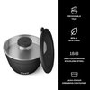S'well Stainless Steel Salad Bowl Kit - 64oz, Onyx - Comes with 2oz Condiment Container and Removable Tray for Organization - Leak-Proof, Easy to Clean, Dishwasher Safe