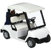 KinsFun White No Decal Golf Cart 4½" Die Cast Metal Model Pullback Action Toy Car