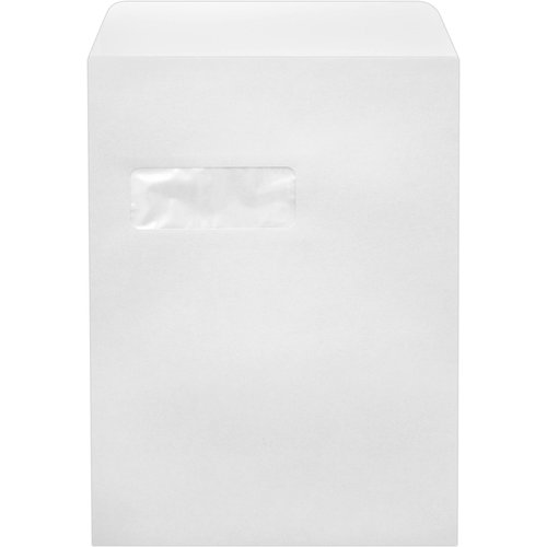 LUXPaper 9 x 12 Open End Window Envelopes | Peel & Press | White | 28lb. Text | 50 Qty