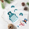 REWIDPARTY Winter Party Invitations with Envelopes & Stickers（Set of 15） Snowman Shaped Fill-in Invitations Hello Winter Party Invites Cards Christmas Birthday Party Supplies for Kids Adults Groups