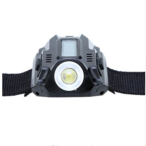 Maxbei Waterproof LED Tactical Display Rechargeable Wrist Watch Flashlight Multi Tools Outdoor Lighting for Outdoor Camping Hunting