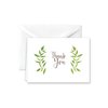 Paper Frenzy Elegant Ferns Thank You Note Cards and Envelopes - 25 pack