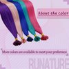 RUNATURE U Tip Hair Extensions Human Hair Blue Utips Straight Hair Extensions Hot Fusion Nail Tip Hair Extensions Remy U Tips Extensions Real Hair 25g 25 Strands 18 Inch