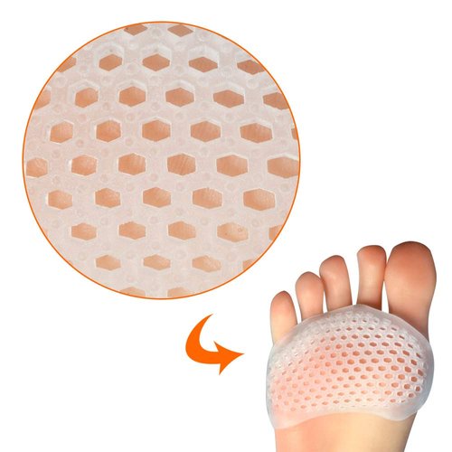 Hoogoo Toe Pads Ball of Toe Cushions Metatarsal Pads Ball of Foot Pads Mortons Neuroma Callus Metatarsal Foot Pain Relief Bunion Forefoot Cushioning Relief Women