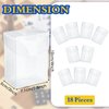 Deekin 18 Packs Deck Cards Box Trading Card Storage Box Playing Card Case Card Carrying Case for Family Party Games Supplies (Clear,4 x 2.8 x 2 Inch)