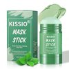 KISSIO Green Tea Mask Stick,Blackhead Remover,Face Mask with Volcanic Mud and Green Tea Extract,Deep Pore Cleansing,Moisturizing,Natural Mask Stick for All Skin Types,Cruelty free, 1.35oz