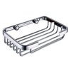 ThinkTop Soap Dish for Shower Solid Brass Chrome Finished Bathroom Shower Soap Basket Toilet Soap Dishes Holder Wall Mounted