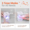 modelones Mini UV Light for Nails, UV Nail Lamp, Nail Light for Gel Nails with 2 Timers for Fast Nail Extension, LED Nail Lamp, Portable USB Nail Dryer for Travel