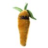 Copa Judaica Chewish Treat Tsimmes Carrot Squeak Plush Dog Toy, 3 by 9-Inch