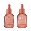 ITK Skincare 2-Part Face Serum Set for Brightening Skin, Correcting Dark Spots + Reducing Fine Lines - Vitamin C AM Face Serum with Light Niacinamide + Clarifying Peptides PM Face Serum with Bakuchiol