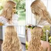 Acecharming Long Platinum Blonde Wigs Braid Women, Girl's Charming Synthetic Party Costume Cosplay Wig With Wig Cap
