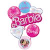 Barbie's Birthday Party Supplies 7pc Foil Balloon Bouquet Decorations