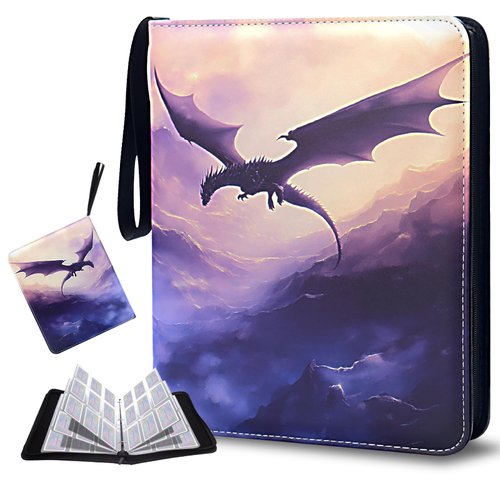 Card Binder for Pokemon 9 Pocket, Trading Card Binder 900 Pockets Sports Card Binder Card Holder Binder Card Collection Binder with 50 Removable Sleeves for Trading Cards, Sports Cards, Game Cards