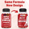 SUPPZAAR Vegan Apple Cider Vinegar Gummies with The Mother, 500mg 60 Servings - ACV Gummies for Immune System, Digestion, Natural Detox & Cleanse - Alternative to Apple Cider Vinegar Capsules