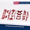 Oisunt 21/PCS Metal Repalcement Part Kit for Hyper Go H14BM, 14209, 14210 1/14th RC Car Upgrades, Spare Aluminium Accessory Full Set with Screws(Red)