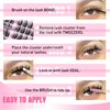 Fluffy Lash Clusters Left&Right Cluster Eyelashes Extensions 12-18mm DIY Individual Lashes Extension 192pcs Wispy Cat Eye Lashes Clusters by ALPHONSE