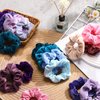 Bememo 28 Pieces Velvet Scrunchies Hair Ties Elastics Scrunchy Bobbles Soft Hair Bands Ponytail Holder Hair Accessories Cute Colors Elastic Hair Bands Party Favors for Teens Women Girls(Cute)
