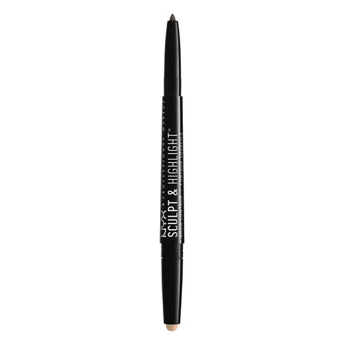 NYX PROFESSIONAL MAKEUP Sculpt and Highlight Brow Contour, Eyebrow Pencil, Brunette Cream