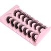 Cat Eye Fake Lashes Dramatic False Eyelashes Faux Mink Lashes Extension Wispy Fluffy Natural Look 7 Pairs Pack Fox Eye Lash 8D Volume Thick long Reusable Light Cruelty-Free