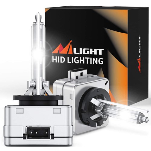 Nilight D3S HID Headlight Bulbs, Super Bright D3S HID Bulb 6000K Diamond White High Low Beam HID Xenon Bulbs Replacement, 2-Pack