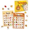 Thanksgiving Bingo Game for Kids 24 Players 8 Designs Multi Color Holiday School Activity Party Game Supplies