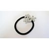 Generic Crystal triple flower shaped hair tie pony tail holder scrunchie