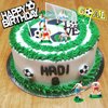 19 PCS Soccer Cake Topper Decorations Soccer Ball Player Theme Cake Toppers For Soccer Party Football Party Men Boy Kid Birthday Party Sport Club Party Supplies (Soccer)