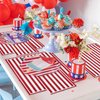 100 Pcs Red and White Striped Napkins, Carnival Circus Party Napkins Carnival Paper Napkin for Carnival Circus Party, Kid’s Birthday, Baby Shower