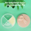 Accmor Baby Formula Dispenser On The Go, Non-Spill Rotating Four-Compartment Formula Container to Go, Milk Powder Kids Snack Container for Infant Toddler Travel Outdoor, Pink