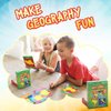 Geotoys GeoCards, World & USA Flash Cards Geography Game, Kid Card Games for Home, School & Travel, States and Capitals Flash Cards, Card Games for Families, Kids Educational Games Ages 4 and Up