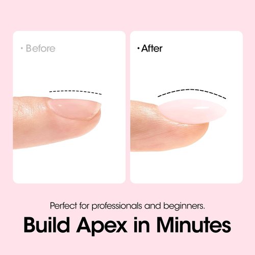 Gellen Builder Nail Gel, 7 in 1 Pink Gel Builder for Nail Thickening, LED Nail Lamp Cured Hard Gel Builder Gel Nail Polish Base Gel Extension Gel Building Gel in a Bottle