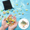 Lewtemi Fish Figure Play Set with Fake Small Assorted Tropical Tiny Fish Figurines Toys with Black Storage Bag for Sea Animals Themed Party Favors, 2 Style, 59 Pcs, Plastic