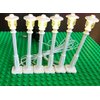 Shining Blocks LED Lighting Kit White Lamp Posts Street Light 1 x 6 for Lego USB Powered