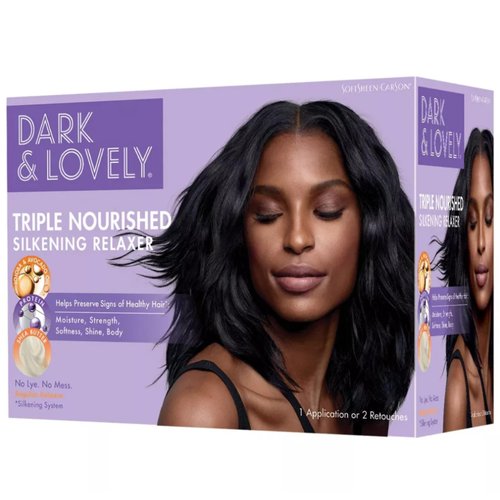 SoftSheen-Carson Dark and Lovely Triple Nourished Silkening No-Lye Relaxer with Shea Butter, Regular