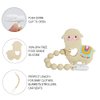 Baby Teething Toys,Food Grade Silicone Teether with One-Piece Pacifier Clip Holder,Shower Gift,Highly Effective Pain Relief for 3 Months+ Boy and Girl,BPA Free,Freezer Safe. (Yellow Llama)