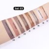 evpct 8Pcs Cream Eye Shadow Brightener Sticks Set for Eyes, Champagne Pearl Taupe Bronze Cocoa Stone Putty Smoky Amethyst Shimmer Matte Pencil Eye shadow Applicator Stick Palette Makeup Waterproof 03