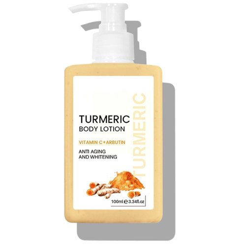 100ml Turmeric Body Lotion Anti-Aging Long-lasting Moisturizing Smooth Skin Cream Turmeric Cream for Face,Moisturizing Body Lotion for Dry Skin