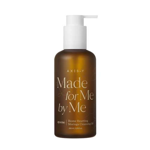 AXIS-Y Biome Resetting Moringa Cleansing Oil with Moringa Oil, 5 Probiotics Complex, Calendula Oil | Gentle Oil Cleanser for Face & Sensitive Skin | Korean Skin Care | 200ml / 6.76 fl. oz.