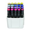 Deflecto Interlocking Marker Organizer, Desk and Craft Organizer, Stores up to 20 Markers, White, 4 1/4"W x 4"H x 4 3/8"D (29123CR)