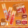 Tiejdhr Plumping Lip Gloss, High Pigment No Sticky Sexy Lip Gloss, Hydrating Lip Oil Lip Glaze, Lip Balm For Women, Shining Korean Clear Plumping Lip Gloss, Make Lips Fuller Vegan Lip Makeup (Set A)