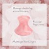 Rollerstone Mushroom Gua Sha Facial Tools - 2Pcs Jade Massage Tools Sets - Rose Quartz Gua Sha Stone for Face - Skincare Gifts for Relieve Tensions & Reduce Puffiness